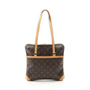 Louis Vuitton Cousin Shoulder Bag Canvas Leather Monogram Brown